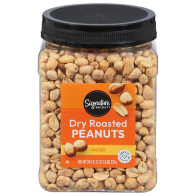 Signature Select Peanuts Dry Roasted - 34.5 Oz