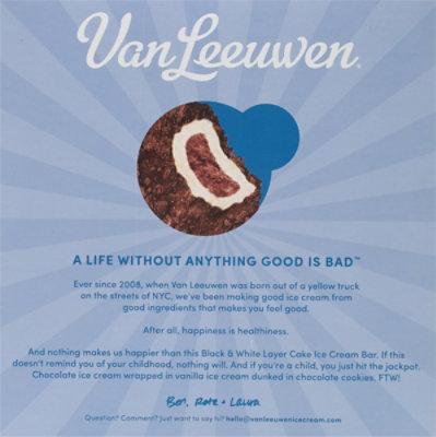 Vanleeuwen Bar Black And White Layer Cake 6 Pack - 18 O - Image 6