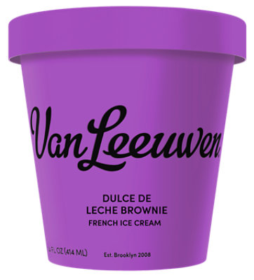 Vanleeuwen Ice Cream Brownie Dulce De Leche - 14 Fl. Oz. - Image 1