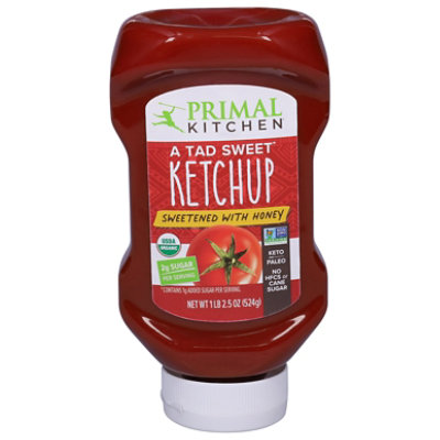Primal Kitchen A Tad Sweet Squeeze Ketchup Sweetened with Honey - 18.5 Oz - Image 1