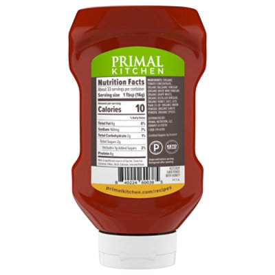 Primal Kitchen A Tad Sweet Squeeze Ketchup Sweetened with Honey - 18.5 Oz - Image 3
