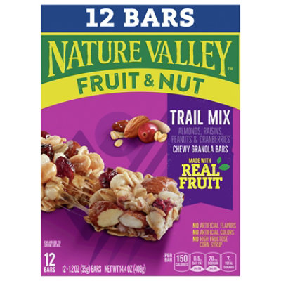 Nature Valley Fruit And Nut Trail Mix Chewy Granola Bars 12 Count - 14.4 Oz - Image 3