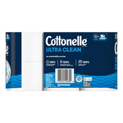 Cottonelle Ultra Clean Mega Toilet Paper Rolls 284 Sheets Per Roll - 12 Count - Image 8