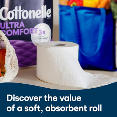 Cottonelle Ultra Comfort Mega Toilet Paper Rolls 244 Sheets Per Roll - 24 Count - Image 7
