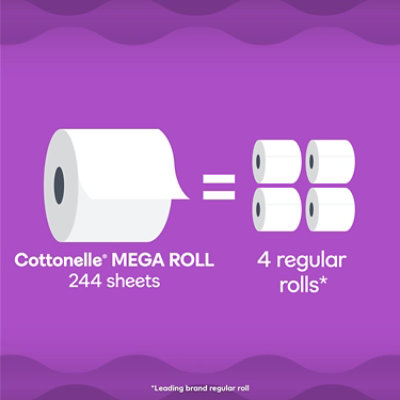 Cottonelle Ultra Comfort Mega Toilet Paper Rolls, 244 Sheets Per Roll - 18 Count - Image 2