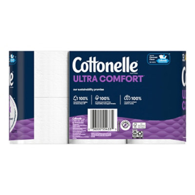 Cottonelle Ultra Comfort Mega Toilet Paper Rolls 244 Sheets Per Roll - 12 Count - Image 8