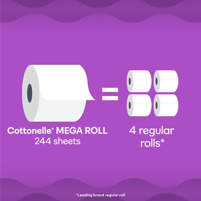 Cottonelle Ultra Comfort Mega Toilet Paper Rolls 244 Sheets Per Roll - 12 Count - Image 2