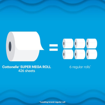 Cottonelle Ultra Clean Mega Toilet Paper 18 Rolls - 284 Each - Image 2