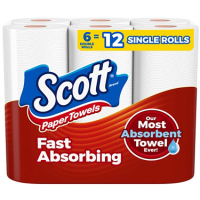 Scott Paper Towel Rolls 100 Sheets - 6 Roll - Image 1