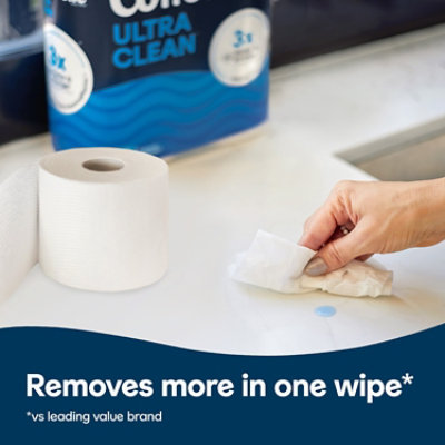 Cottonelle Ultra Clean Mega Toilet Paper Rolls 284 Sheets Per Roll - 6 Count - Image 5