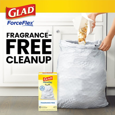 Glad Forceflex Tall Kitchen Drawstring Trash Bags 13 Gallon - 40 Count - Image 4