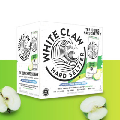 White Claw Green Apple Cans - 6-12 Fl. Oz. - Image 1