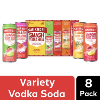 Smirnoff Smash Variety Pack Ready To Drink - 8-12 Fl. Oz. - Image 1