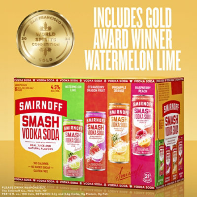 Smirnoff Smash Variety Pack Ready To Drink - 8-12 Fl. Oz. - Image 2