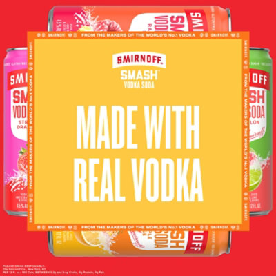 Smirnoff Smash Variety Pack Ready To Drink - 8-12 Fl. Oz. - Image 4