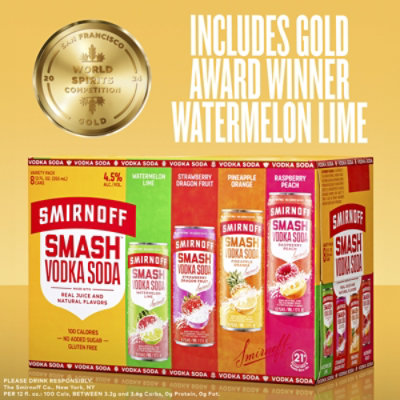 Smirnoff Smash Variety Pack Ready To Drink - 8-12 Fl. Oz. - Image 4