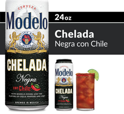 Modelo Chelada Negra Con Chile Mexican Import Flavored Beer In Cans - 24 Fl. Oz. - Image 1