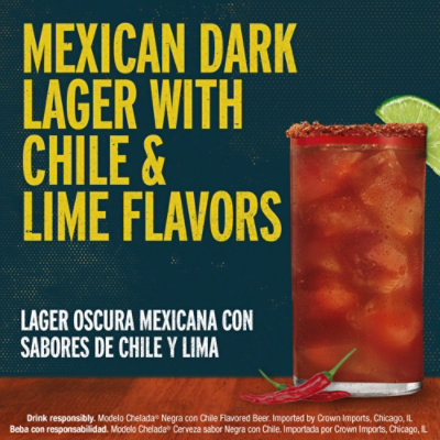 Modelo Chelada Negra Con Chile Mexican Import Flavored Beer In Cans - 24 Fl. Oz. - Image 4