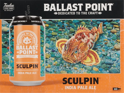 Ballast Point Sculpin Ipa In Cans - 12-12 Fl. Oz. - Image 4