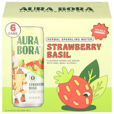 Aura Bora Sparkling Water Basil Berry - 72 Fl. Oz. - Image 3