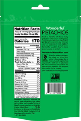 Wonderful No Shell Jalapeno Lime Pistachios - 5.5 Oz. - Image 5