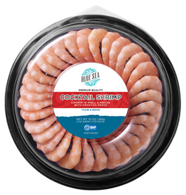 Blue Sea Shrimp Cocktail Ring - 10 Oz - Image 1