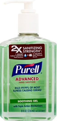 Purell Aloe Hand Sanitizer With Pump - 8 Fl. Oz. - Image 2