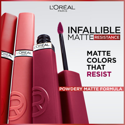 L'Oreal Paris Infallible Matte Resistance Le Rouge Paris Liquid Lipstick - 0.16 Fl. Oz. - Image 4