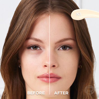 L'Oreal Paris True Match Radiant Serum Concealer with Hyaluronic Acid N1 Light - 0.33 Fl. Oz. - Image 4