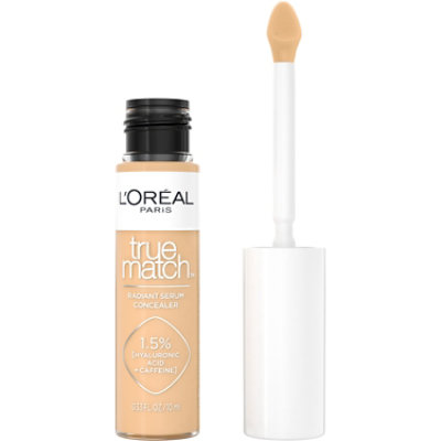 L'Oreal Paris True Match Radiant Serum Concealer with Hyaluronic Acid W5 Medium - 0.33 Fl. Oz. - Image 1