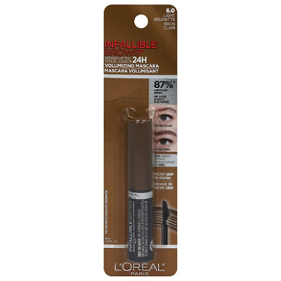 L'Oreal Paris Infallible Brows 24H Wear Volumizing Light Brunette Mascara - 0.13 Fl. Oz. - Image 1