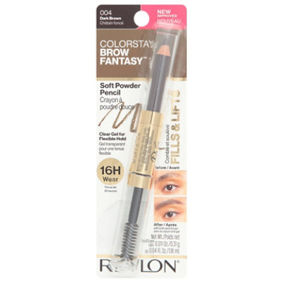 Revlon ColorStay Brow Fantasy Dark Brown Gel Pencil - 0.01 Oz - Image 3