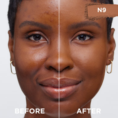 L'Oreal Paris True Match Super-Blendable Oil Free Makeup Powder N9 Medium Deep - 0.34 Oz - Image 4