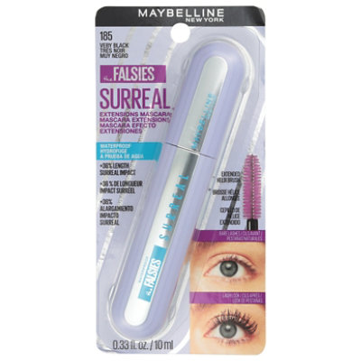Maybelline The Falsies Surreal Extensions Waterproof Mascara Very Black - 0.33 Fl. Oz. - Image 2