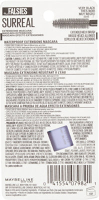 Maybelline The Falsies Surreal Extensions Waterproof Mascara Very Black - 0.33 Fl. Oz. - Image 4
