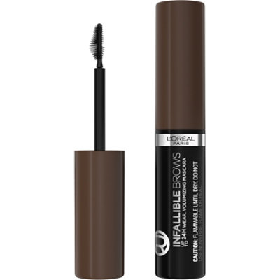 L'Oreal Paris Infallible Volumizing 24H Wear Brow Mascara Dark Brunette - 0.13 Fl. Oz. - Image 1