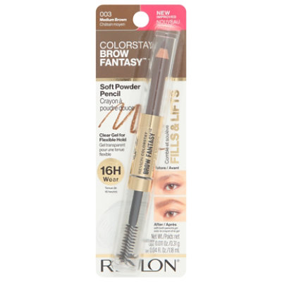 Revlon ColorStay Brow Fantasy Medium Brown Gel Pencil - 0.01 Oz - Image 3