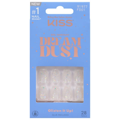 KISS Gel Fantasy Dreamdust Dust Press On Nails - Each - Image 3