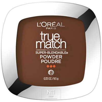 L'Oreal Paris True Match Super-Blendable Oil Free Makeup Powder N11 Deep - 0.34 Oz - Image 1