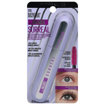 Maybelline The Falsies Surreal Extensions Washable Mascara Blackest Black - 0.33 Fl. Oz. - Image 1