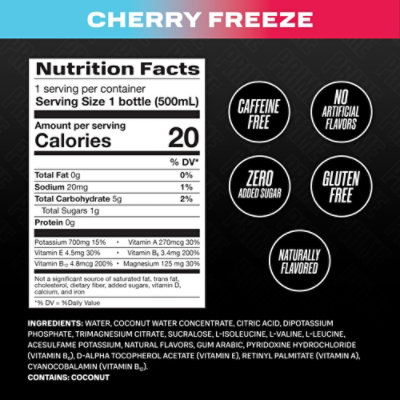 Prime Hydration Cherry Freeze Sports Drink - 16.9 Fl. Oz. - Image 2