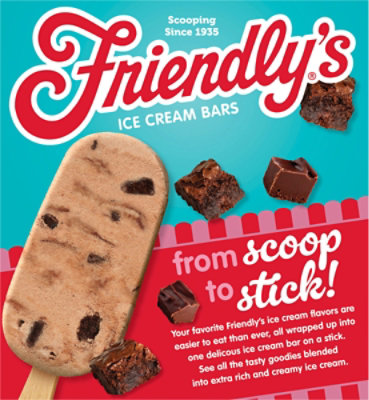 Friendlys Fudge Brownie Ice Cream Bars - 4 Count - Image 4