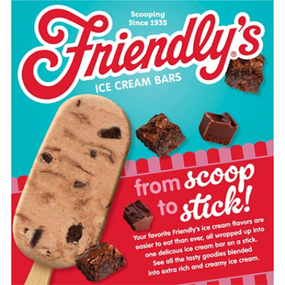 Friendlys Fudge Brownie Ice Cream Bars - 4 Count - Image 2