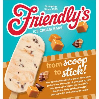 Friendlys Caramel Waffle Cone Ice Cream Bars - 4 Count - Image 2
