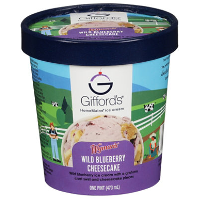 Blueberry Ice Cream With A Graham Crust Swirl And Cheesecake Pieces - 1 Pint - Image 3