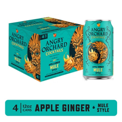 Angry Orchard Cocktails Apple Ginger Mule 4 Pack In Cans - 4-12 Fl. Oz. - Image 1