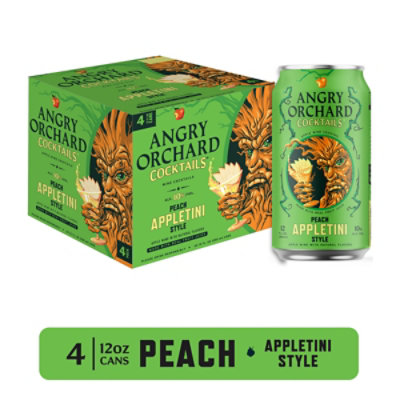 Angry Orchard Cocktails Peach Appletini 4 Pack In Cans - 4-12 Fl. Oz. - Image 1