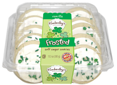 Kb Vanilla Frosted Cookies St Patricks Day White/green - 13.5 Oz - Image 1