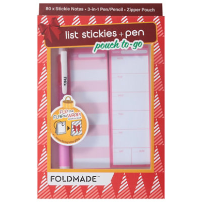 Fm List Stickies Pen Pouch To Go - Each - Image 1