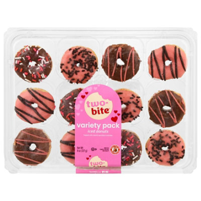 Two Bite Assorted Mini Donuts Valentines - 8 Oz - Image 3